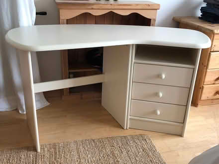 Photo of free Wooden kidney shaped desk (Stillorgan/Blackrock Co Dublin) #1