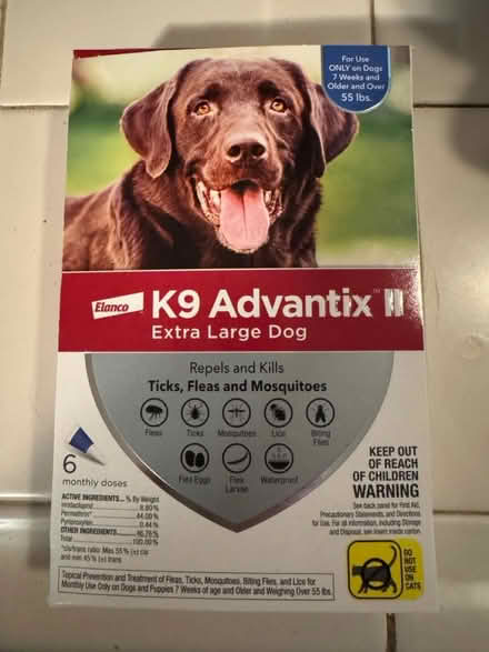 Photo of free K-9 Advantix II (5 of 6 doses) (San Jose near Union/Curtner) #1