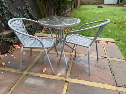 Photo of free Outdoor table and 2 chairs (Acton W5) #1