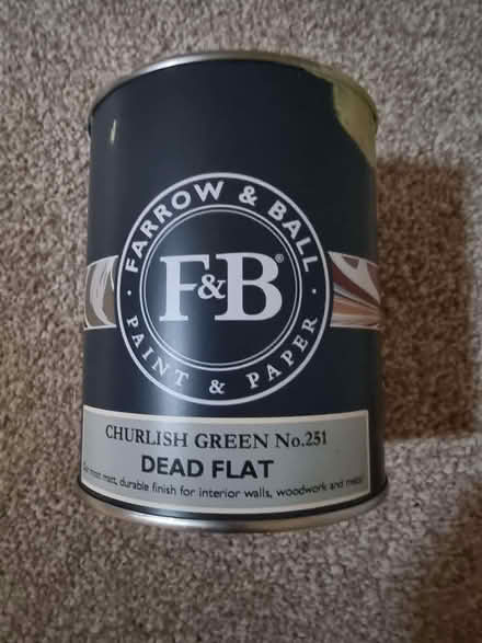 Photo of free Half a tin of Farrow & Ball paint (Cliffe BN7) #1