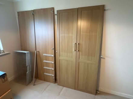 Photo of free IKEA Double Wardrobe. Oak finish (Bingley BD16) #1