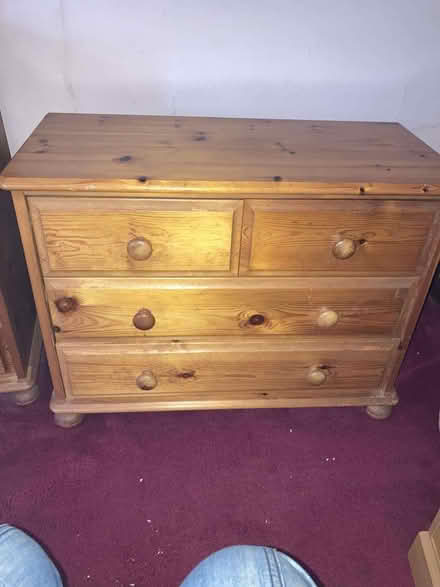 Photo of free Pine 4 Drawer chest (Mimbridge GU21) #1