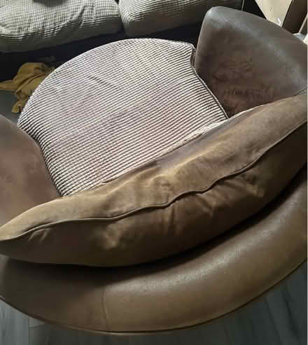Photo of free Brown cuddle chair (Colchester CO1) #2
