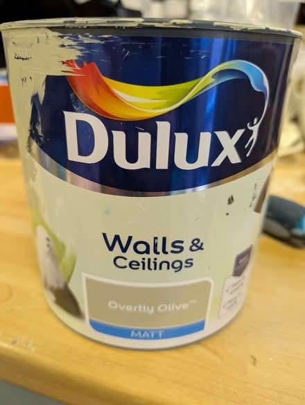 Photo of free Dulux overtly olive 2.5l pretty much full (Kidlington OX5) #1