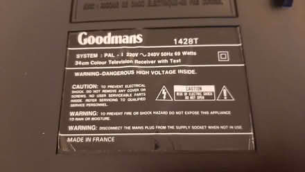 Photo of free 14 inch (36 cm) Goodmans Colour Portable CRT TV (West Bandodle AB51) #4