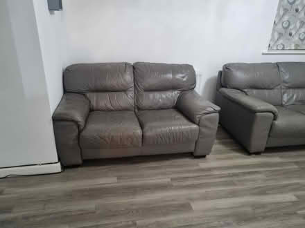 Photo of free Leather sofas free take (Whitehouse MK8) #1