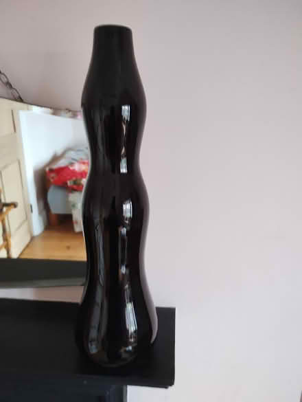 Photo of free Modern Black Glass Vase (Olton Solihull) #1