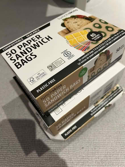 Photo of free 150 paper sandwich bags, non-wax, compostable (Wandsworth SW18) #1
