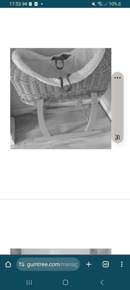 Photo of free Moses basket (Warfield RG42) #1
