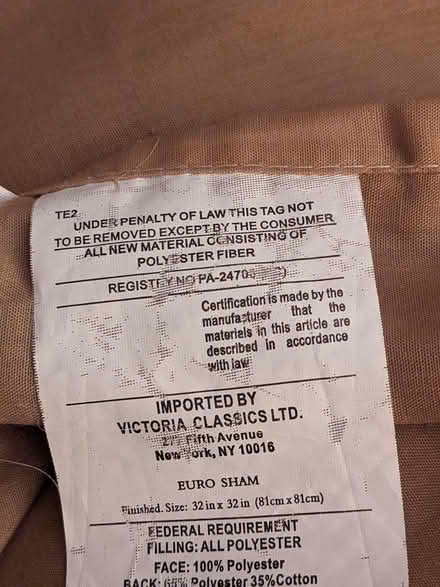 Photo of free Pillow Shams / Pillows (Belford, N.J.) #3