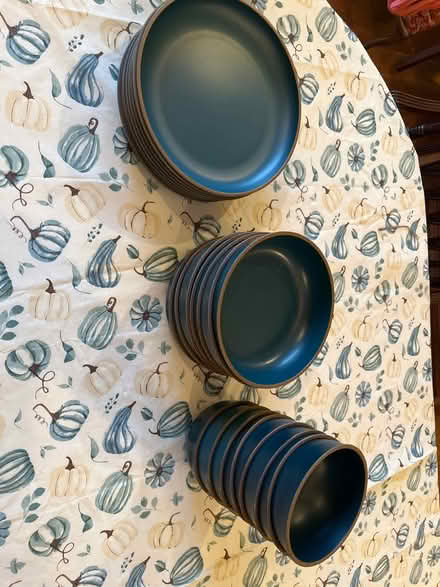 Photo of free Blue Melamine Dishes (Farmington Hills) #1