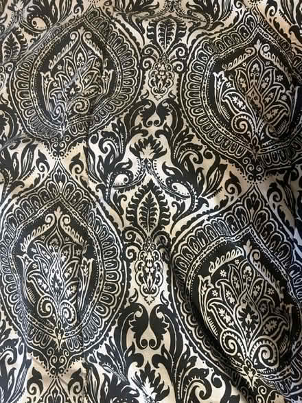 Photo of free Queen black, white, & red comforter (Hollywood, MD) #1