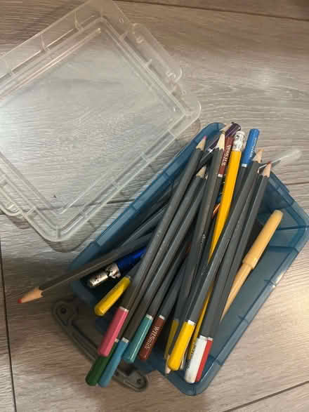 Photo of free Pencils and pencil case box (Weston) #1