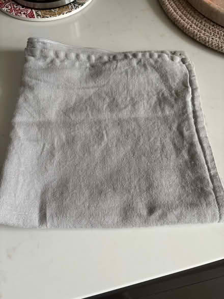 Photo of free Grey linen cushion cover (BR3) #1