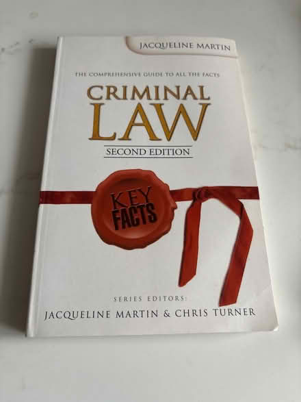 Photo of free Criminal law book (BR3) #1