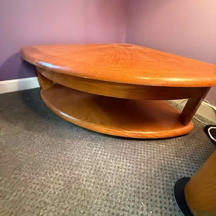Photo of free Wedge shaped oak table (Arnold, md) #1