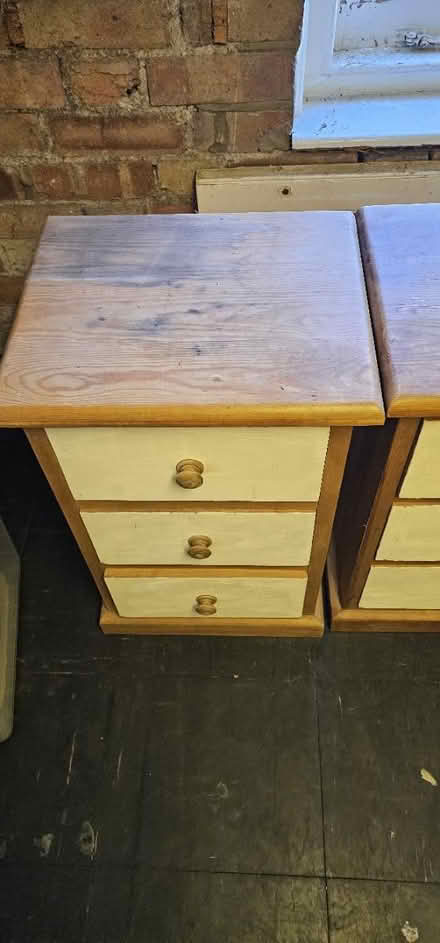 Photo of free Wooden Bedside Tables/Drawers (Nw2 -Fortune Green) #2