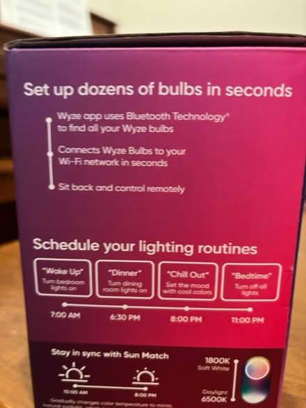 Photo of free Wyze Color Changing Bulb (Columbia, MD) #1