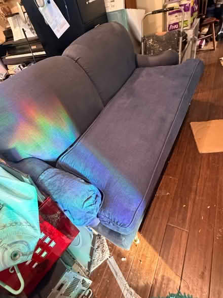 Photo of free Vintage blue couch (Rainer Beach) #4