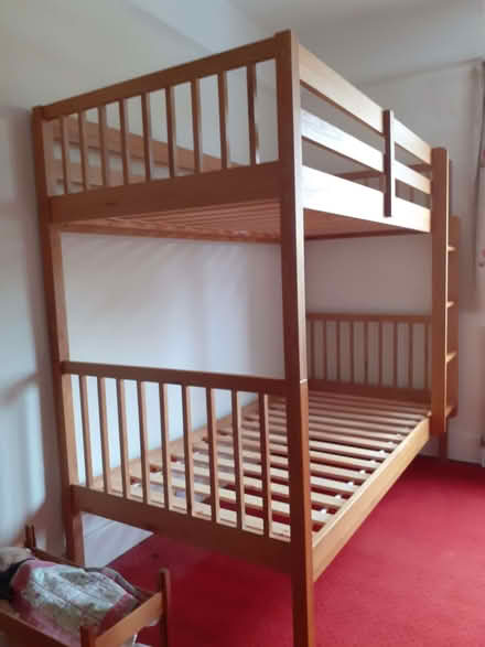 Photo of free Bunkbeds and 2 children's mattresses (Loughton IG10) #1
