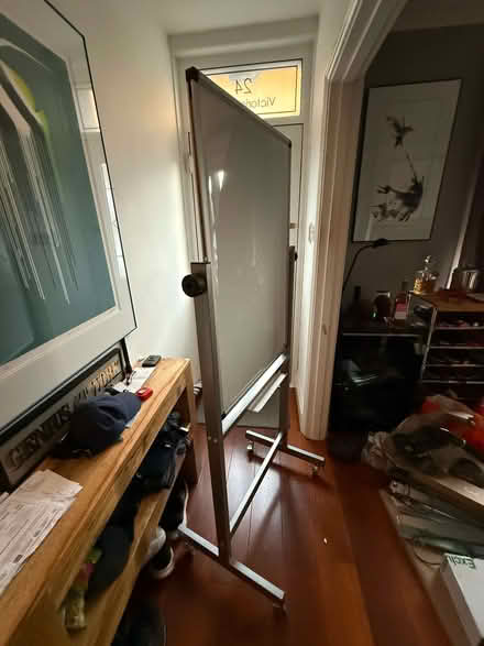 Photo of free Double sided, magnetic whiteboard, dry-erase, mobile (Earlswood RH1) #3