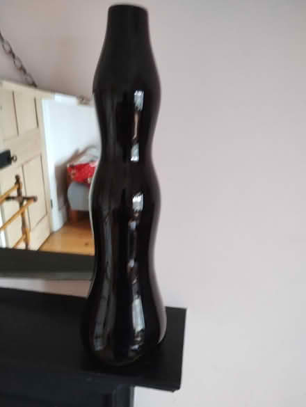 Photo of free Modern Black Glass Vase (Olton Solihull) #2