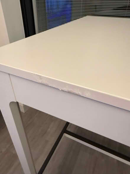 Photo of free IKEA wooden white bar table (Horsham) #2