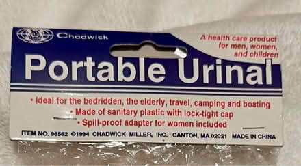 Photo of free New Chadwick Portable Urinal (West San Jose 95128) #2