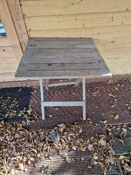 Photo of free Garden Folding Chair With Cushioned Cover & Folding Table (CT2) #3