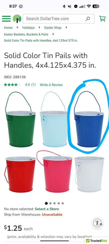 Photo of free 5 small tin pails (East Somerville) #1