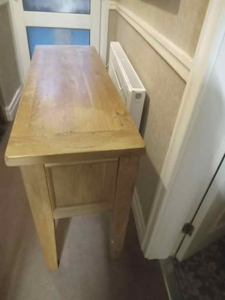 Photo of free Solid oak console table (Neston CH64) #3