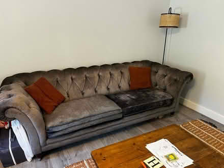 Photo of free Laura Ashley grey sofa (Wye (TN25)) #1