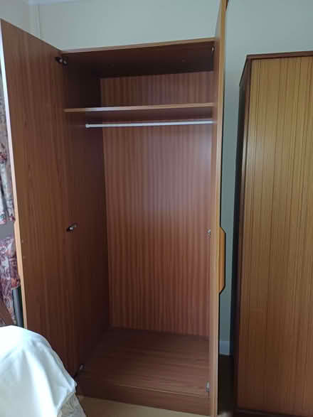 Photo of free double wooden or wood laminate wardrobe (Broad Oak TN31) #1