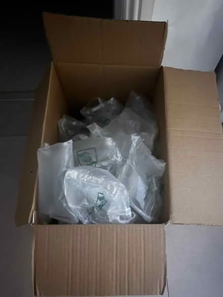 Photo of free Bubble wrap and packing material in a sturdy cardboard box (Parkhead G31) #1