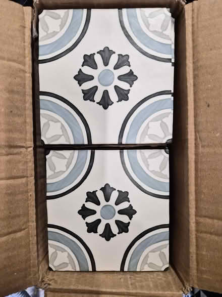 Photo of free Patterned Tiles - 2 boxes (Chippenham SN15) #1