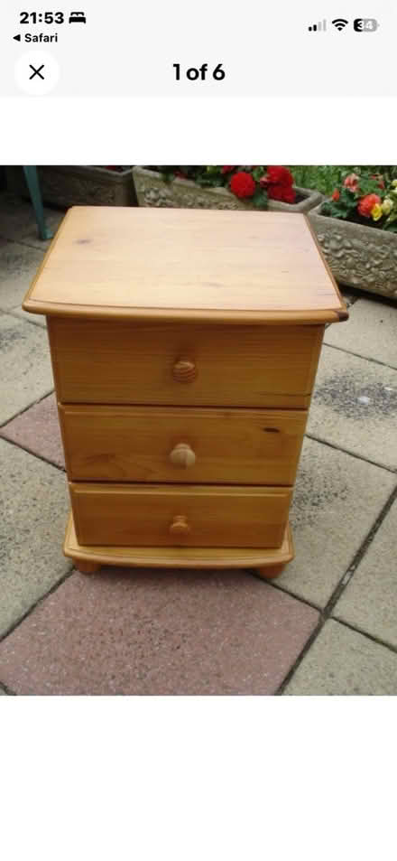 Photo of 80s pine bedside table (Leicestershire) #2