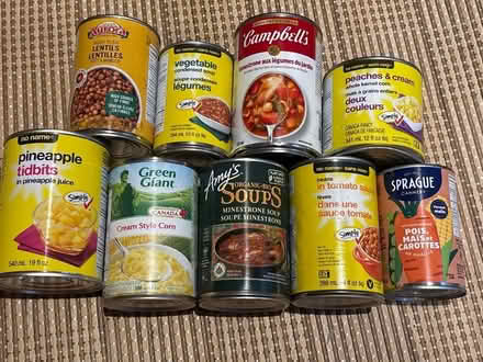 Photo of free Canned soups and vegetables (Churchill Meadows) #1
