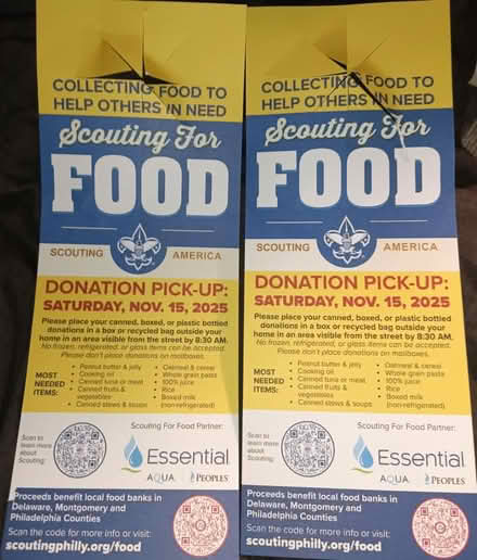 Photo of free Food Giveaway 11/15 > 8:30AM (Yeadon) #1