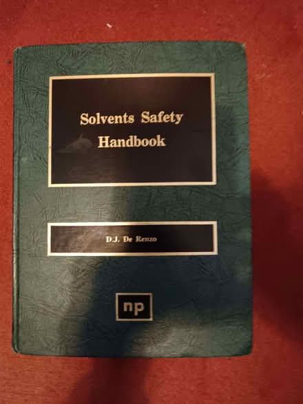 Photo of free Solvents safety handbook (Caldecott OX14) #1