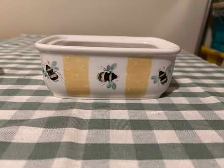 Photo of free Hand painted butter dish (no lid) (South Woodchester GL5) #1