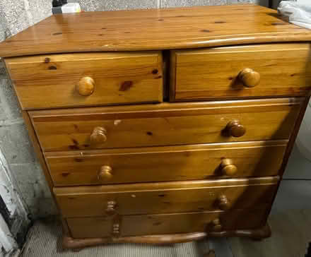 Photo of free Pine chest of drawers approx 85 x 95 cm. (Fromefield BA11) #1