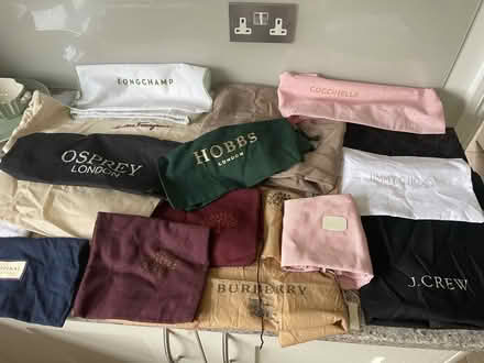 Photo of free 21 luxury brand bag/shoe dust bags (Surbiton KT6) #1