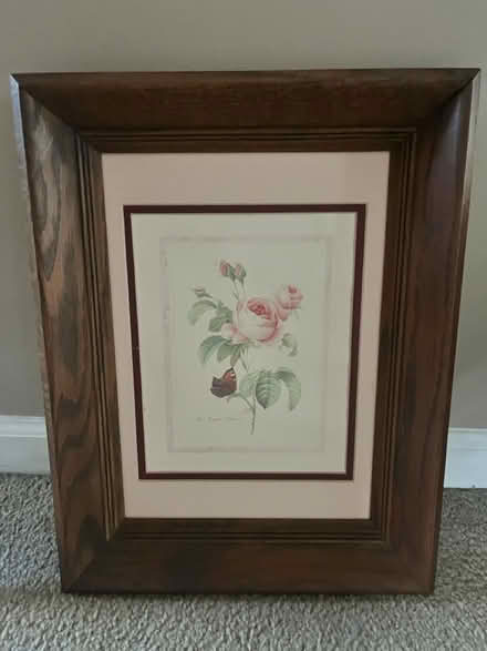 Photo of free Rose painting in wood frame (Royal Oak, MI) #1
