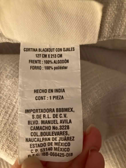 Photo of free 2x tan/light grey blackout curtains (Davis) #2