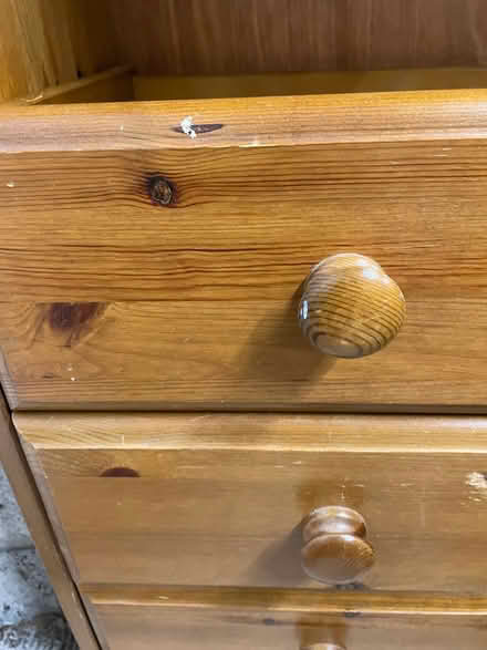 Photo of free Pine chest of drawers approx 85 x 95 cm. (Fromefield BA11) #4