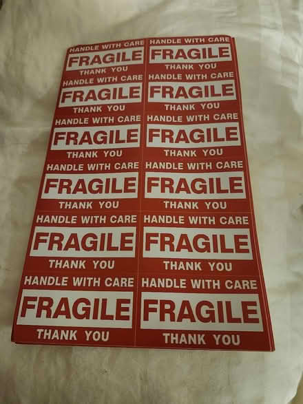 Photo of free New "Fragile" Stickers (Ambler) #1
