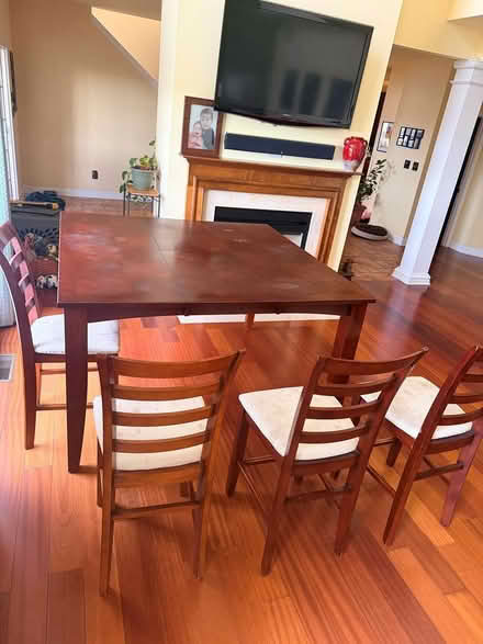 Photo of free Counter Height Table and 4 chairs (West Middletown) #1