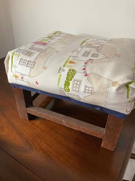 Photo of free Small upholstered stool (Bolton le Sands) #1