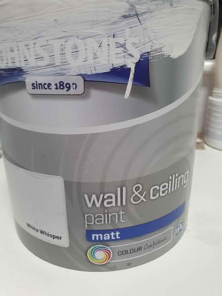 Photo of free Approx 1ltr pot of white paint (Lauriston EH3) #1