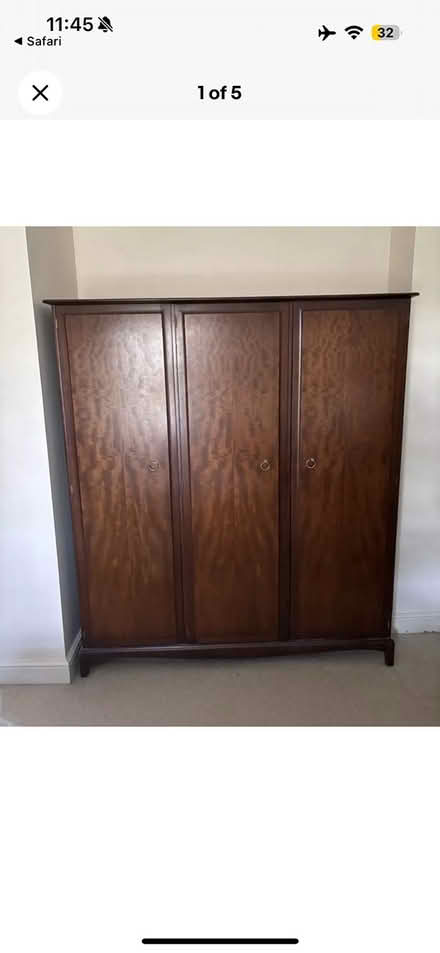 Photo of free Stagg Minstrel mahogany wardrobe (Harrow, HA1) #1